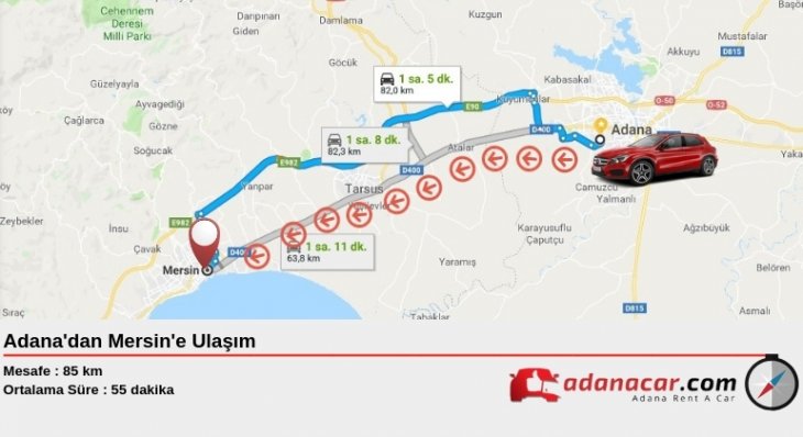 Adana'dan Mersin'e Nasıl Gidilir ?